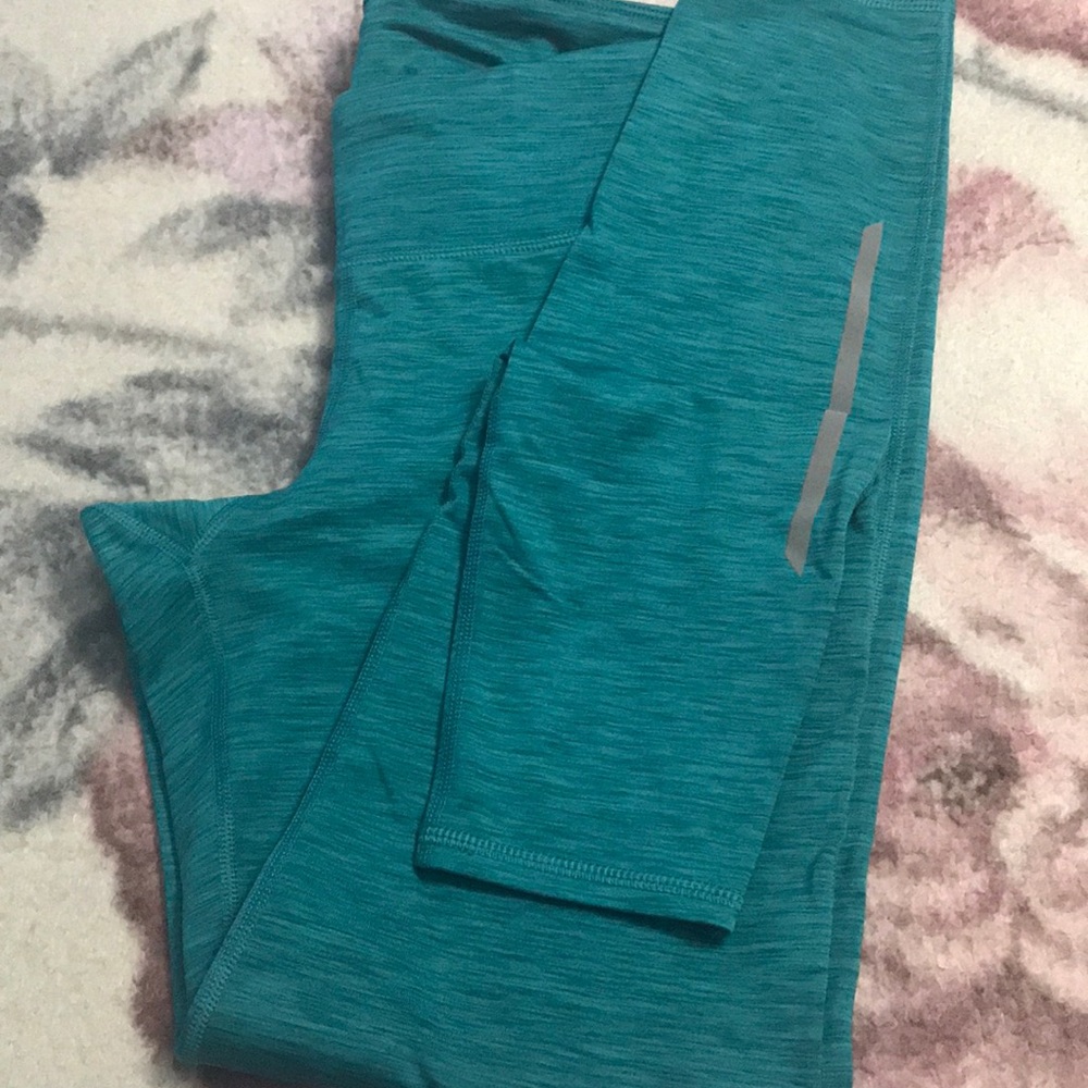 Teal running pants